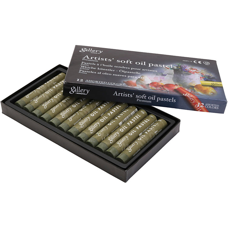 Pâte d'huile de galerie, L: 7 cm, D 11 mm, épaisseur 11 mm, olive, 12 pièces 1 boîte