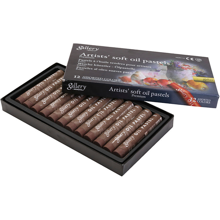 Paste d'huile de galerie, L: 7 cm, D 11 mm, épaisseur 11 mm, marron, 12 pièces 1 boîte