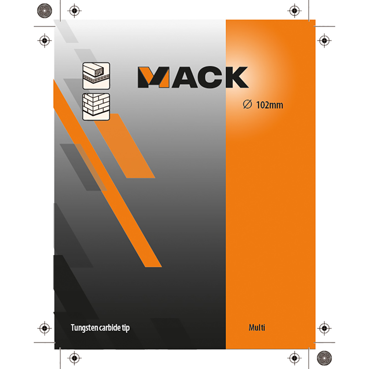 Mack 1018355 - scie cloche multi TCT ø 102mm | 3 pièces