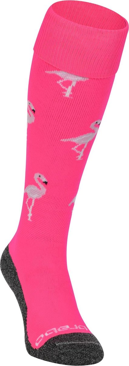 Brabo bc8460a chaussettes flamingo rose fluo chaussettes de sport unisexes - rose fluo