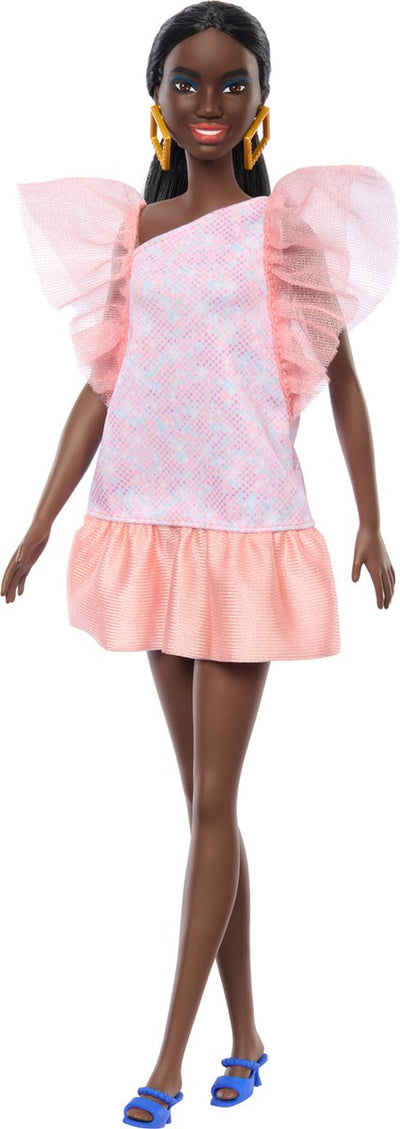 Mattel fashionistas pop peach-blanc imprimé, Blau
