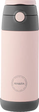 Aya ida - gourde - thermos - bouteille d'eau - paille pour enfants - 350ml - rose tendre