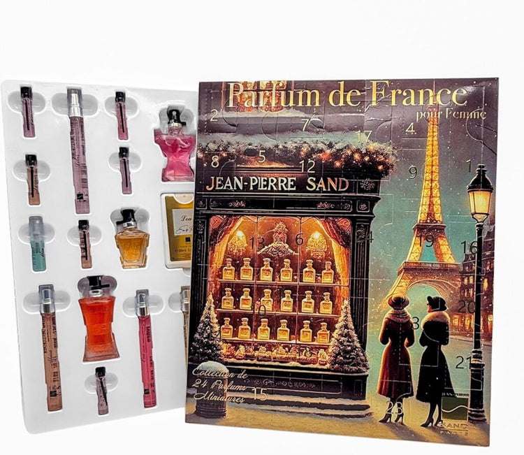 Jean-Pierre Sand Parfum de France pour les dames calendrier de l'avent de parfum 24 pièces
