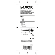 Mack 1017299 - spainplschr.vzkop-selfb. plaqué jaune 15 pièces 4,0 x 50 mm | 10 pièces - afbeelding 5