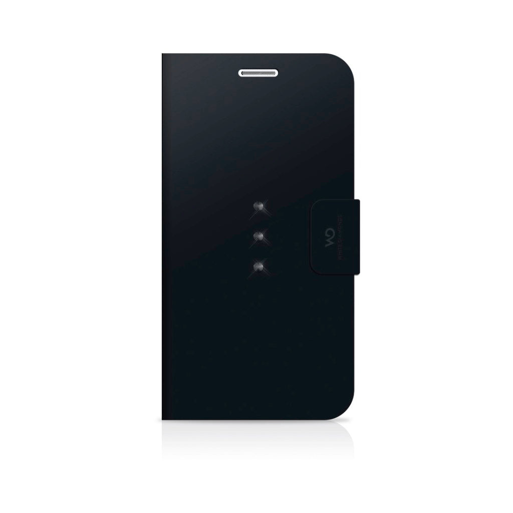 Diamants blancs Booklet White Diamonds Booklet Crystal pour Galaxy S7 Black