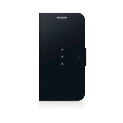 Diamants blancs Booklet White Diamonds Booklet Crystal pour Galaxy S7 Black