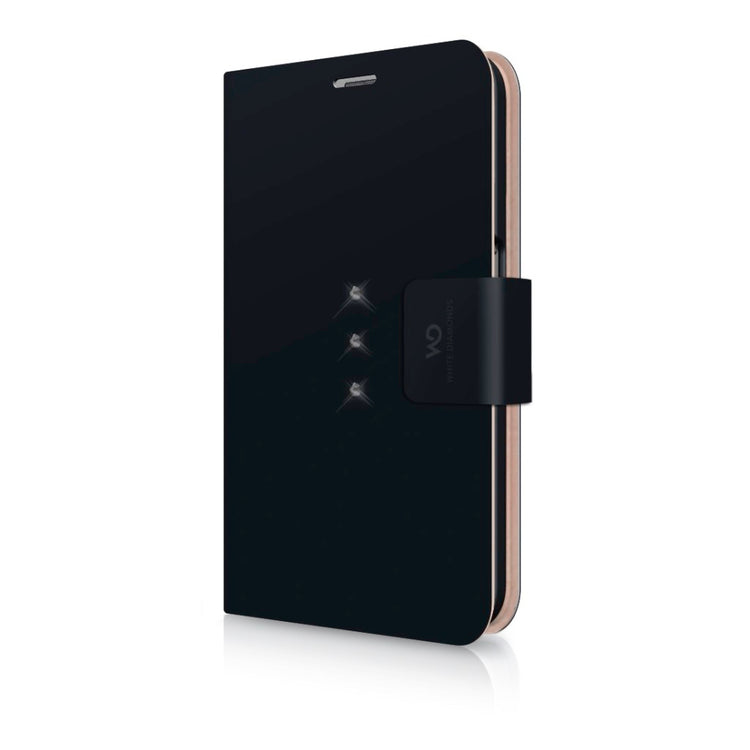 Diamants blancs Booklet White Diamonds Booklet Crystal pour Galaxy S7 Black