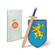 Épée en bois boisé avec bouclier. 4+