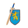Épée en bois boisé avec bouclier. 4+