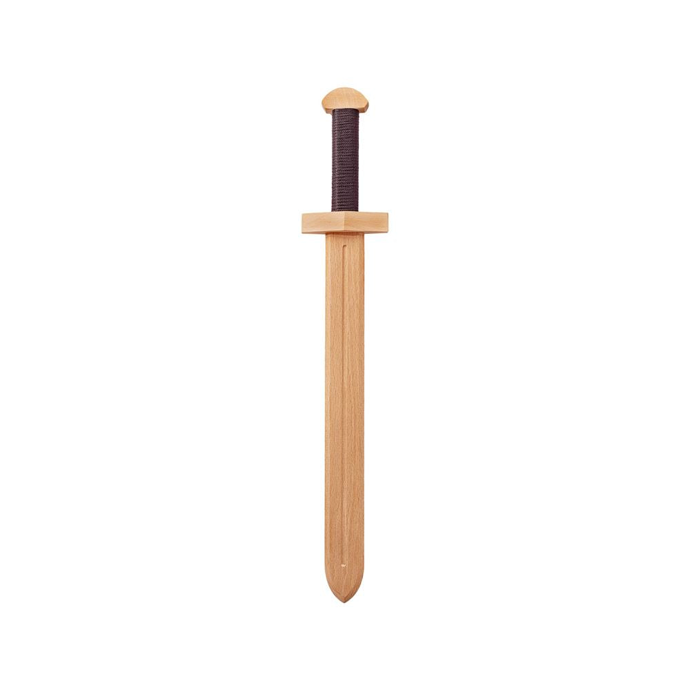 Épée en bois boisée dans une boîte. 52x9x4cm