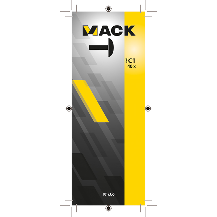 Mack 1017336 - capuchon plastique beige 40 pcs | 10 pièces