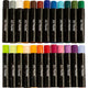 Pastels à l'huile Creativ company, l: 7 cm, épaisseur 11 mm, couleurs pastel, 24 pièces 1 boîte