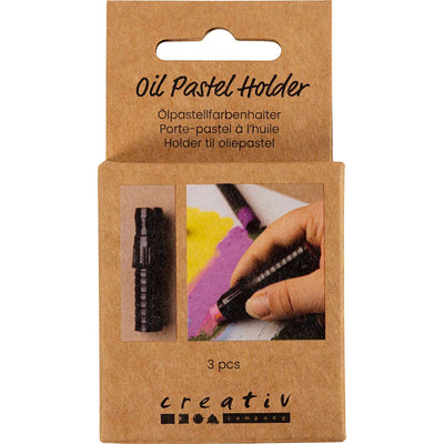 Creativ company support pastel à l'huile, l: 6,2 cm, d 1 cm, noir, 3 pièces 1 pièce