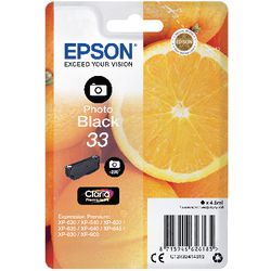 Cartouche d'encre epson c13t33414012 photo noire