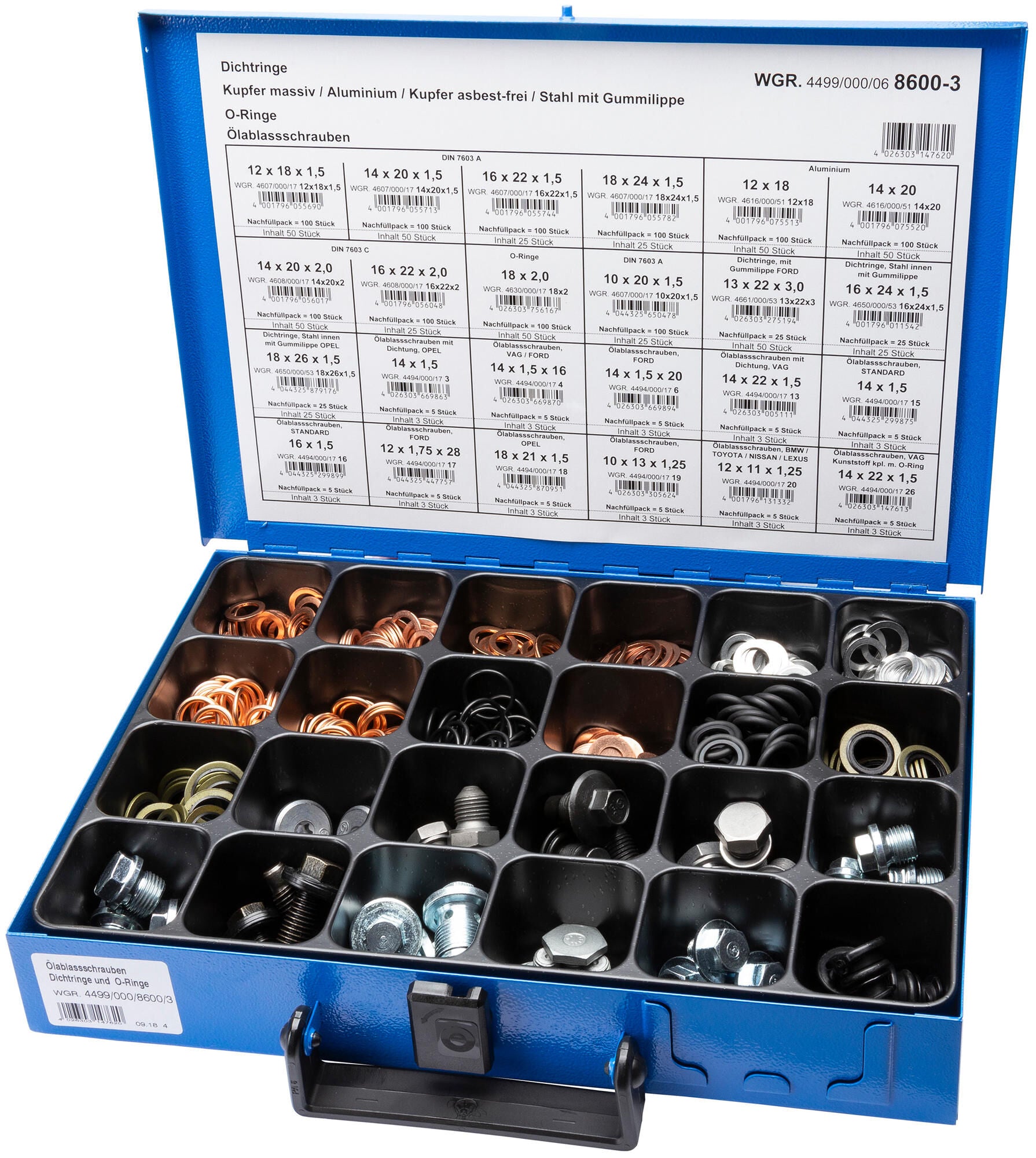 Sort de robelhaus. Assortiment de bougie de vidange