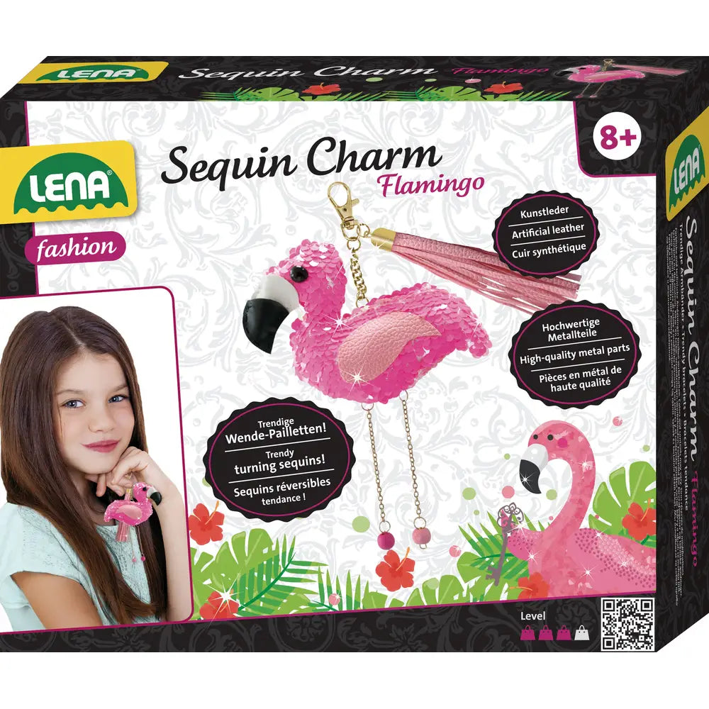 Making Oku lena ensemble de porte-clés flamant rose