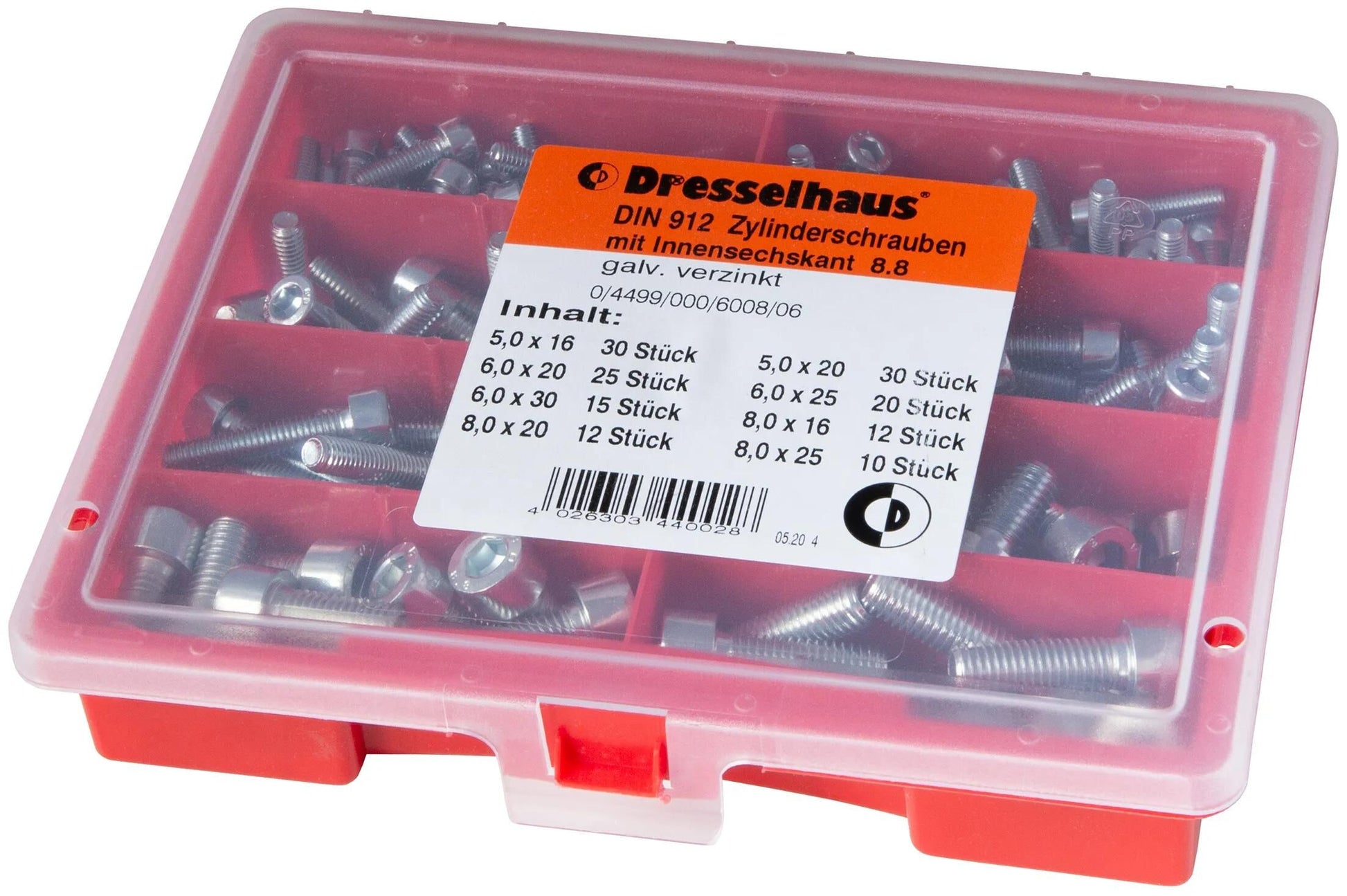 Boulons de cylindre assortiment robustes nt w. à l'intérieur de l'hexagone