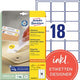 Etiquettes réadhésives avery zweckform stick lift blanc
