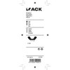 Mack 1017699 - écrou à oreilles en acier galvanisé 4 pcs m8 | 10 pièces