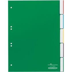 Onglets 6220 pvc a4 230x297mm 5 onglets vert