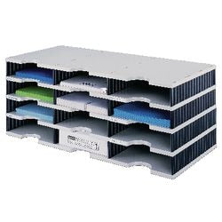 Station de tri polystyrène 723x331x293mm gris noir