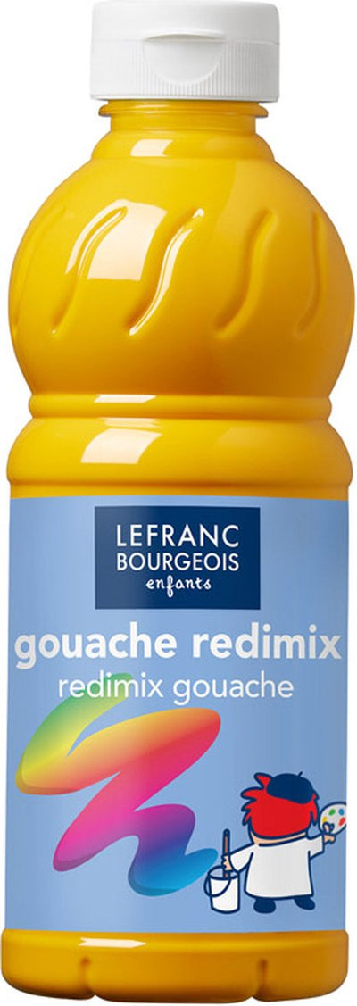 Lefranc bourgeois l b peinture gouache redimix ocre jaune 500ml