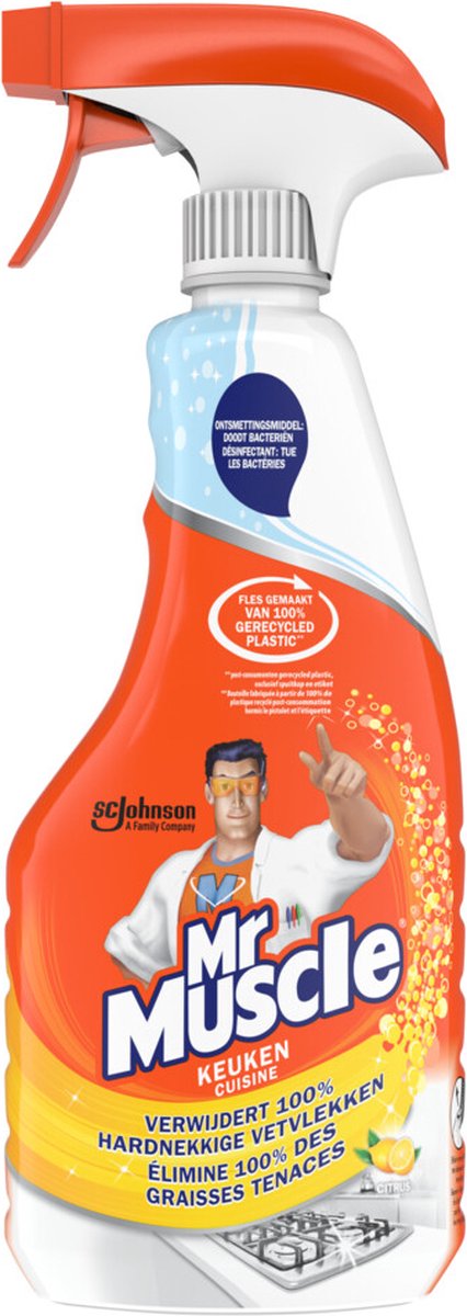 Spray nettoyant cuisine Mr Muscle 6 x 500 ml