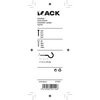 Mack 1017807 - crochet à vis acier blanc 5 pcs 3,5 x 20 mm | 10 pièces