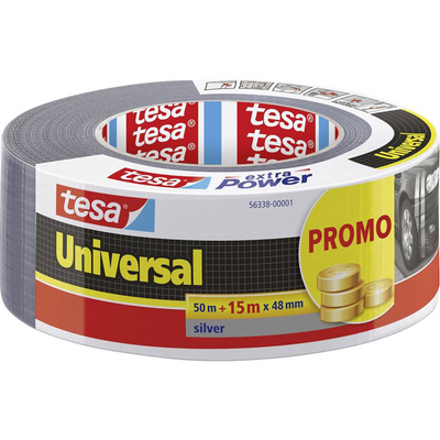 Tesa 1072223 - xp promo universelle 50 + 15m 48mm gris | 4 pièces