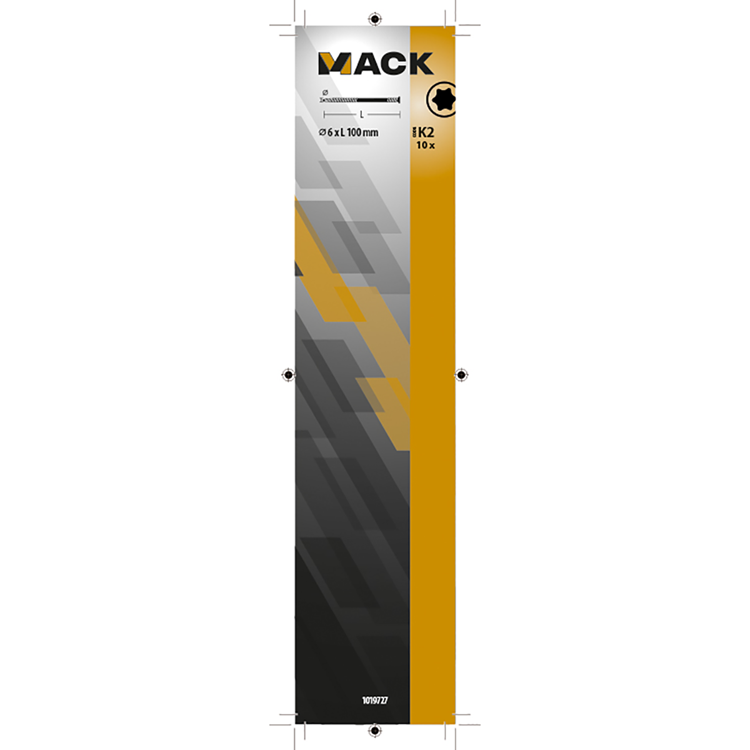 Mack 1019727 - vis de réglage galvanisée 10 pièces 6 x 100 mm | 5 pièces