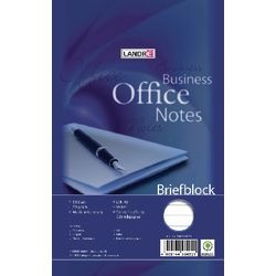 Bloc notes landré a5 blanc 50 feuilles