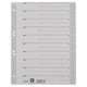 Onglets leitz carton kraft gris a4 100 pièces