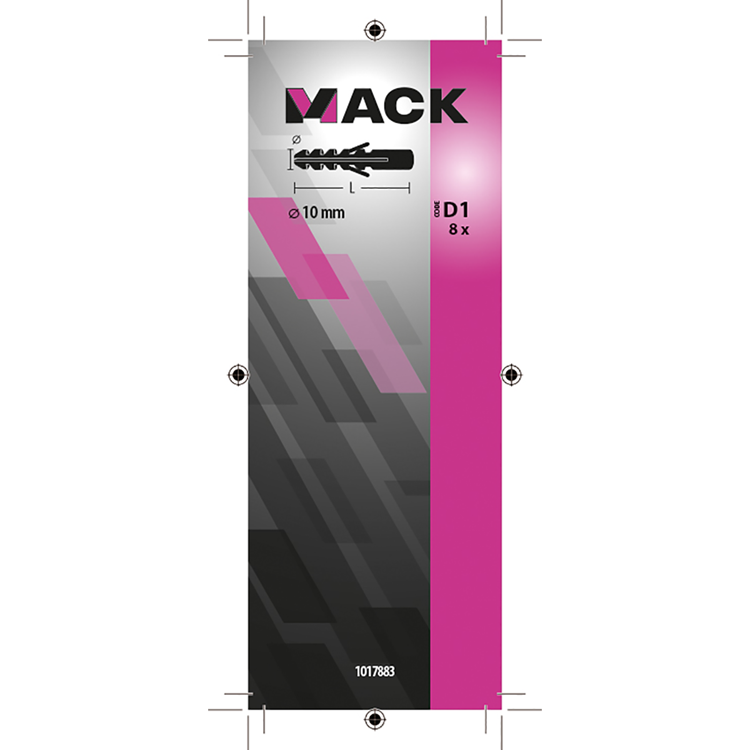 Mack 1017883 - bouchon polyéthylène 8 pcs 10 mm | 5 pièces