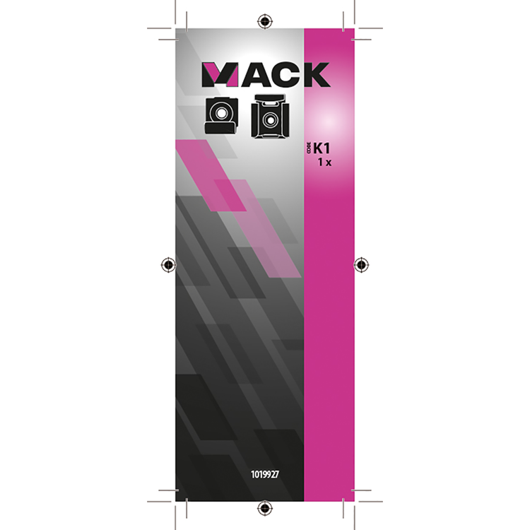 Mack 1019927 - jeu de supports de miroir 1 pièce | 5 pièces