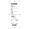 Mack 1019942 - boulon à coin avec goujon fileté. galvanisé2 pcs m10 x 80mm | 5 pièces