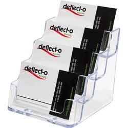 Porte-cartes de visite elami de70841 4 pièces transparent