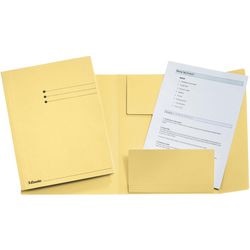 Esselte dossiers 3 rabats a4 240x318mm jaune