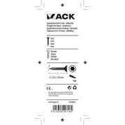 Mack 1018001 - tête de vis à copeaux à monter soi-même plaquée jaune 175 pièces 3,0 x 20 mm | 5 pièces - afbeelding 3