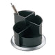 Boîte à crayons helit h6220599 noir argent rotatif