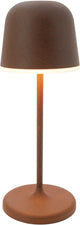 Lampe de table Eglo manièrea-s - lampe sur piquet - rechargeable (jusqu'à 28 heures de lumière) - 20 cm - brun rouille blanc - sans fil - dimmable - intérieur et extérieur