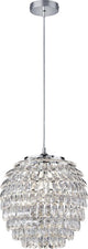 Rl live your light reality petty - lampe suspendue - chrome - excl. 1x e27 4 w - montage au plafond - réglable en hauteur