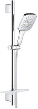 Ensemble de tringle de douche Grohe rainshower smartactive cube 130 - économie d'eau - avec porte-savon - chrome