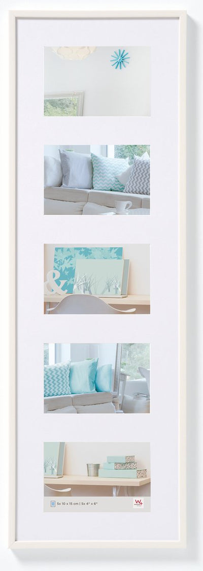Walther new lifestyle - cadre en plastique - format photo 5 x 10x15 cm - blanc