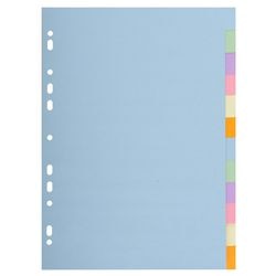 Onglets Forever exacompta carton a4 assortis 12 onglets