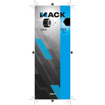 Mack 1018114 - écrou hexagonal en acier galvanisé 9 pièces m 14 | 5 pièces