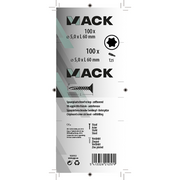Mack 1020153 - vis pour panneaux d'aggloméré vz kp-self-lockinggvz 100pcs 5,0 x 60 mm | 5 pièces - afbeelding 3