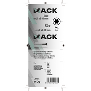 Mack 1020158 - vis pour panneaux d'aggloméré vz kp-self-lockinggvz 50 pcs 6,0 x 80 mm | 5 pièces - afbeelding 2