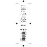 Mack 1018406 - foret à métaux hss g din 338 ø 5,0 x 86 mm | 5 pièces - afbeelding 3