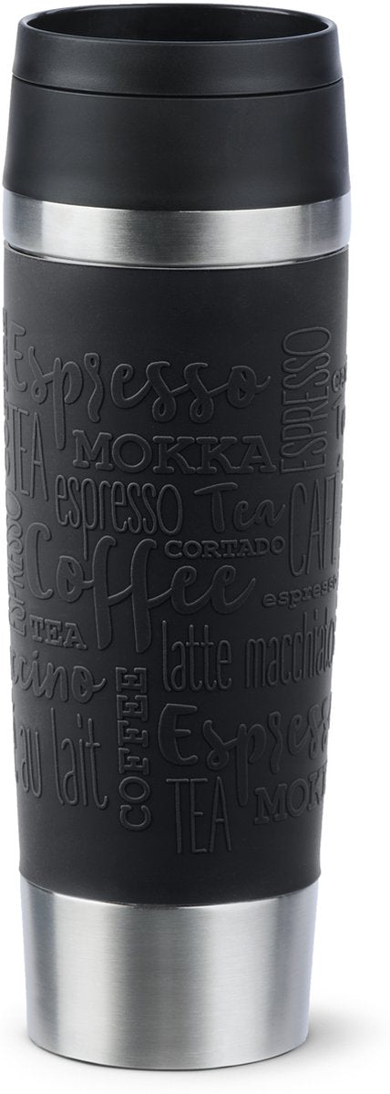 Tefal travel mug n2022010 - bouteille thermos - 500 ml - noir - isolant - étanche - convient aux boissons chaudes et froides