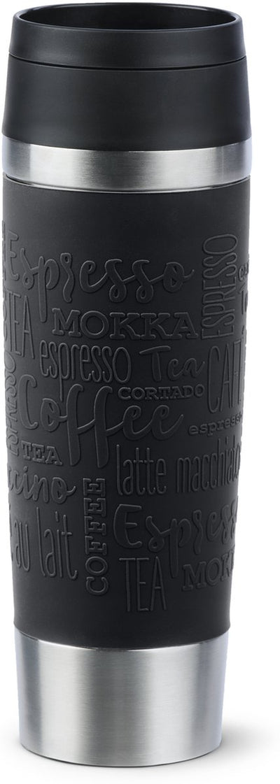 Tefal travel mug n2022010 - bouteille thermos - 500 ml - noir - isolant - étanche - convient aux boissons chaudes et froides